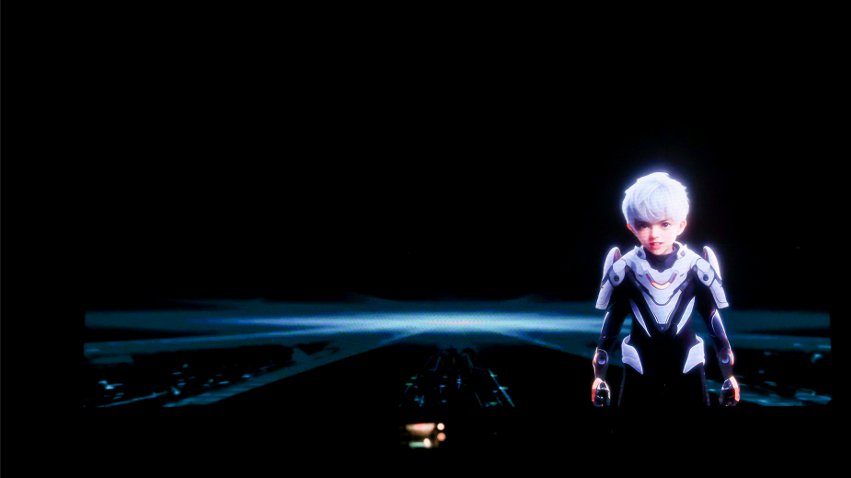 人民網(wǎng)原創(chuàng)虛擬主持人白澤。主辦方供圖